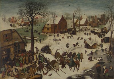 De volkstelling te Bethlehem door Pieter Bruegel the Elder