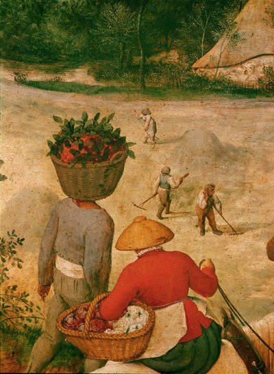 De hooioogst ... (olieverf op eikenhout) door Pieter the Elder Bruegel