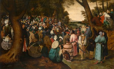 Sint Johannes de Doper Predikend door Pieter the Younger Brueghel