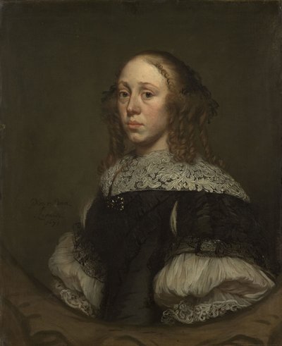 Portret van een vrouw door Pieter van Anraedt