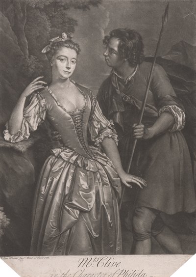 Mevrouw Clive in de Rol van Philida door Pieter van Bleeck