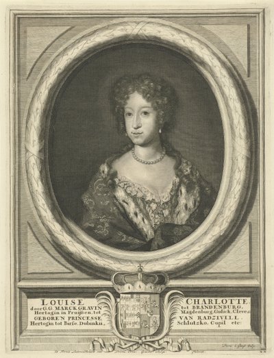 Ludvika Karalina Radzivił. Ludvika Karalina Radziwił (1688-1711) door Pieter van Gunst