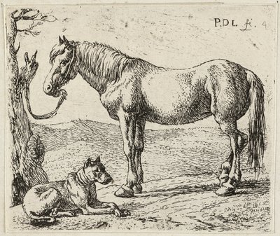 Het paard en de hond door Pieter van Laer