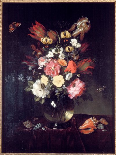 Vaas en bloemen, 1655 door Pieter van de Venne