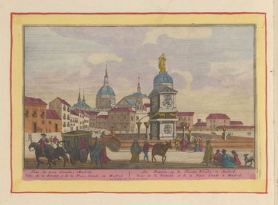 Fontein op het Sivada plein te Madrid door Pieter van den Berge