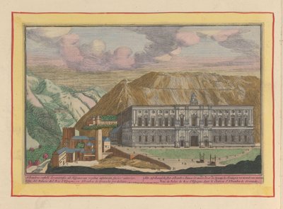 Gezicht op het Paleis van Karel V te Granada door Pieter van den Berge