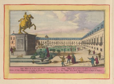 Ruiterstandbeeld van Filips II te Madrid door Pieter van den Berge