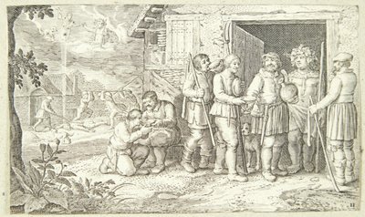 Jakob en het gespikkelde vee door Pieter van der Borcht