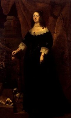 Portret van de prinses van Oranje door Pieter van der Plas or Plaas
