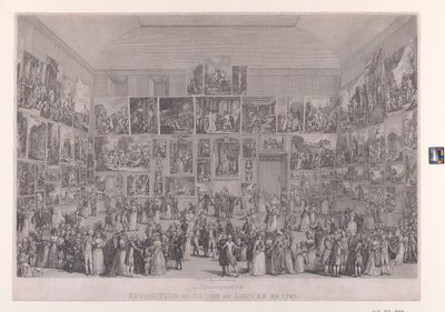 Expositie in de Salon du Louvre in 1787 door Pietro Antonio Martini