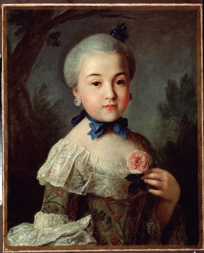 Portret van Gravin Varvara Sheremetyeva, 1760 door Pietro Antonio Rotari