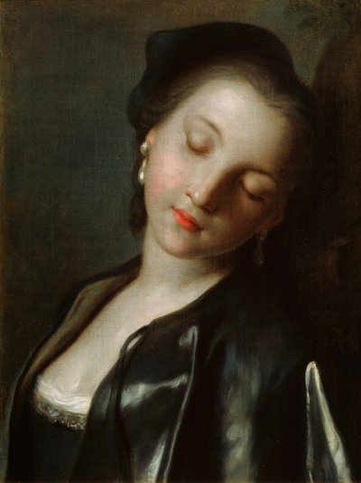 Slapende Jonge Vrouw, midden 18e eeuw door Pietro Antonio Rotari