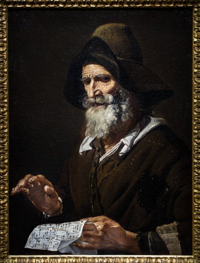 Een oude zanger door Pietro Bellotti