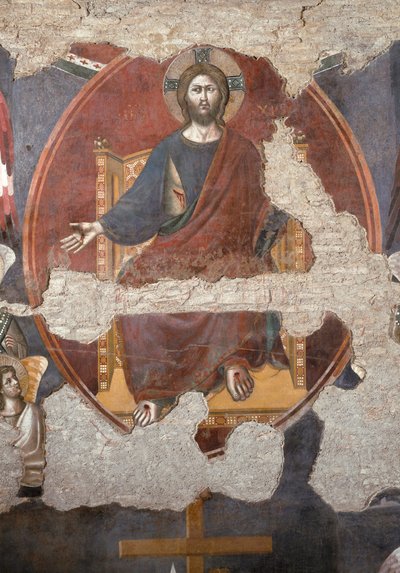 Het Laatste Oordeel: Christus triomfeert (detail) door Pietro Cavallini