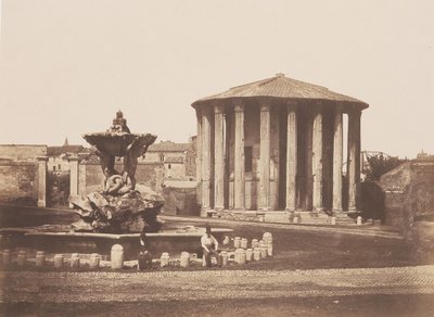 Tempel van Vesta door Pietro Dovizielli