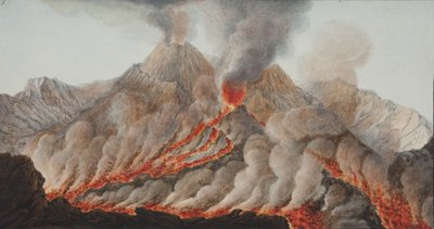 Plaat X uit Campi Phlegraei: Observaties van de Vulkanen van de Twee Siciliën door William Hamilton door Pietro Fabris