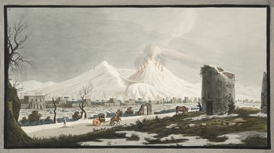 Vesuvius in de Sneeuw, plaat V uit 