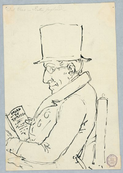 Portret van een man door Pietro Gagliardi