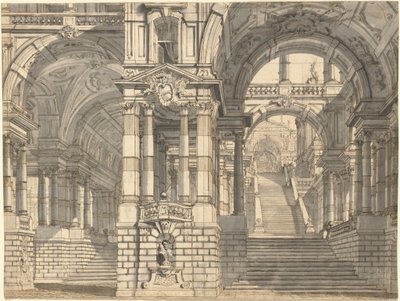 Fantasie van Prachtige Binnenplaatsen en Loggia