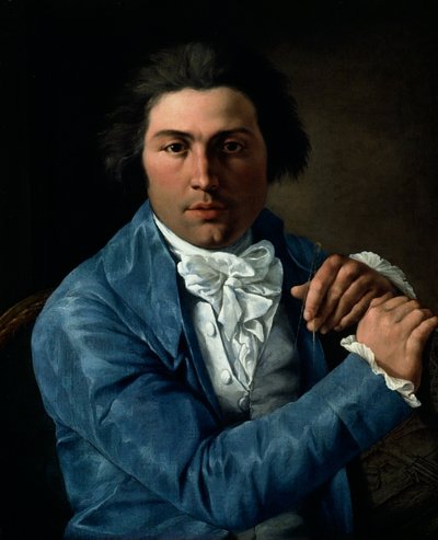 Portret van de architect Giuseppe Valadier door Pietro Labruzzi