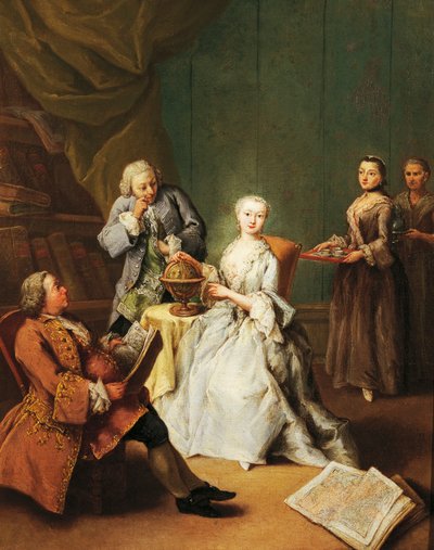 Aardrijkskundeles door Pietro Longhi