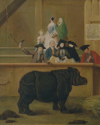 De Neushoorn, 1751 door Pietro Longhi