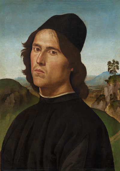 Portret van Lorenzo di Credi door Pietro Perugino