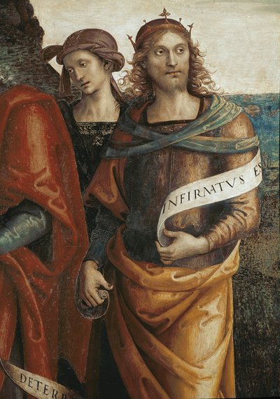 Salomo (detail) door Pietro Perugino