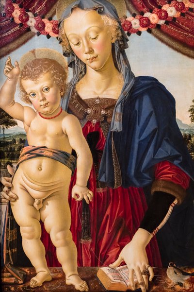 De maagd en het kind door Pietro Perugino