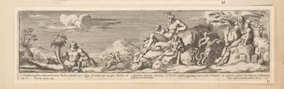 Allegorie op de route tussen Rome en Florence door Pietro Sante Bartoli