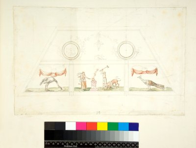 Gewelf van de Villa Madama door Pietro Santi Bartoli