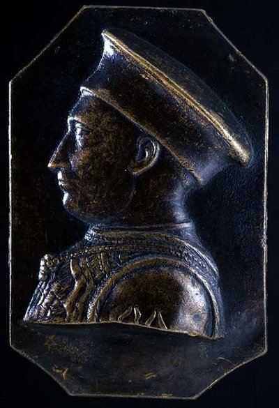 Plaquette van Ludovico Gonzaga (1441-1478) (recto) door Pietro Tafano