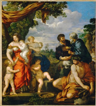 De alliantie tussen Jacob en Laban ... door Pietro da (1596-1669) Cortona