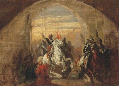 Boleslaw I Chrobry betreedt het veroverde Kiev, ca. 1837 door Piotr Michalowski