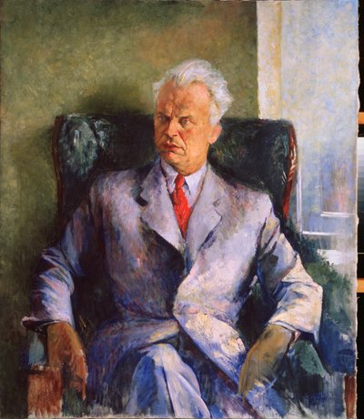 Portret van de auteur, producent en regisseur van films Olexandr Dovzhenko door Piotr Vladimirovich Williams