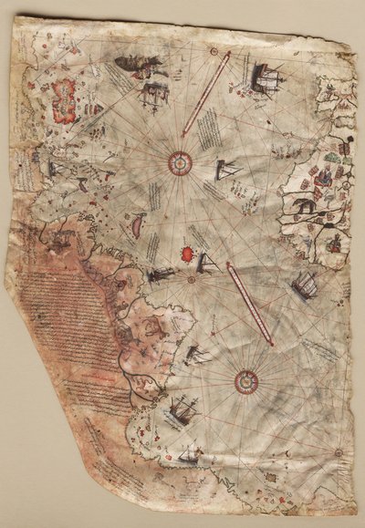 De Piri Reis wereldkaart, 1513 door Piri Reis