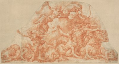 Diana en Apollo Slachten de Kinderen van Niobe door Pirro Ligorio