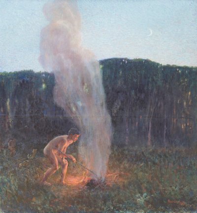 De rookkolom door Plinio Nomellini