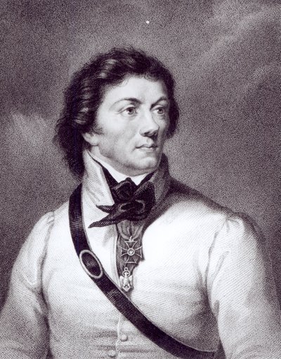Portret van Tadeusz Kosciuszko, gegraveerd door William Holl (1807-71), ca. 1840 door Polish School