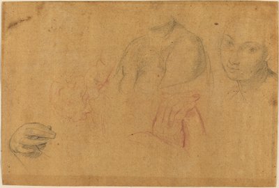 Schetsen van Hoofden en Handen door Pompeo Batoni
