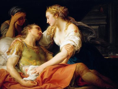Dood van Marcus Antonius door Pompeo Girolamo Batoni