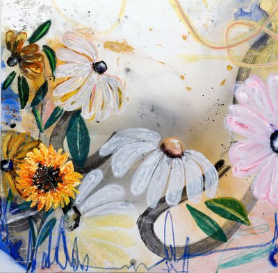 Bloei in de Happy Garden door Poonam Choudhary