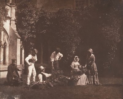 De Fruitverkopers, ca. 1845 door Possibly by William Henry Fox Talbot.