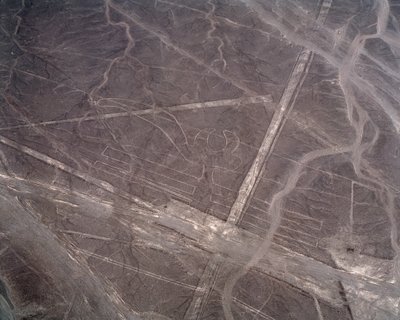 Luchtfoto van Nazca-lijnen door Prehistoric Prehistoric