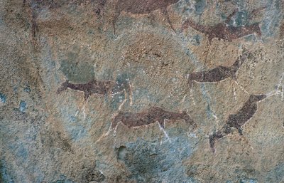 Dierfiguren (rotsschildering) door Prehistoric Prehistoric