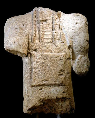 Buste van een Nuraghe boogschutter, uit Monte Prama (Cabras) door Prehistoric Prehistoric