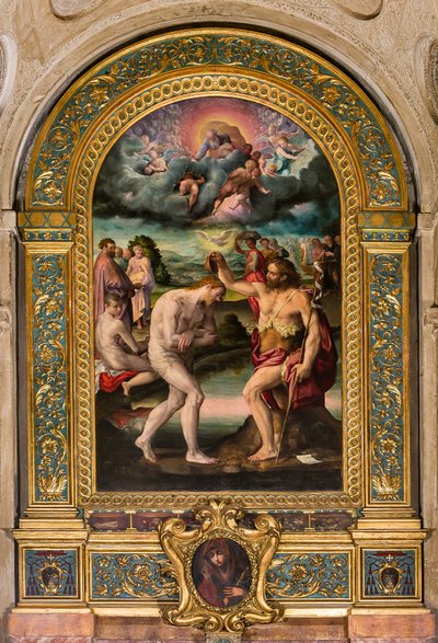 De Doop van Christus door Johannes door Prospero Fontana