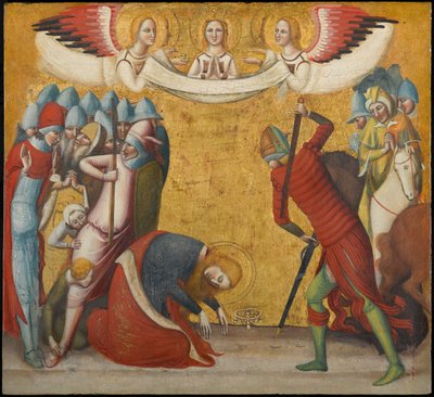 De onthoofding van St. Catharina van Alexandrië, circa 1325-1330 door Pseudo Jacopino di Francesco