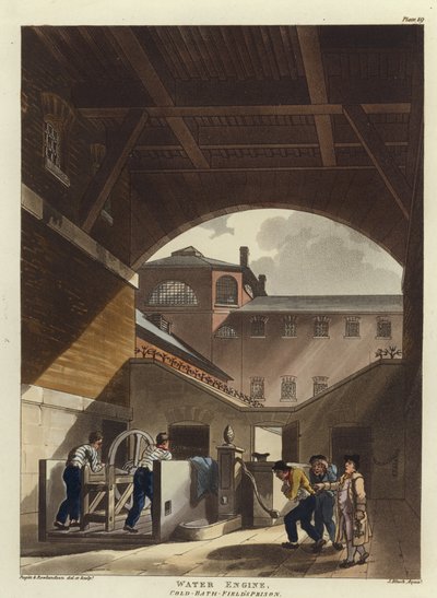 Watermotor door Pugin and Rowlandson