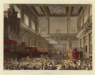 Whitehall door Pugin and Rowlandson
